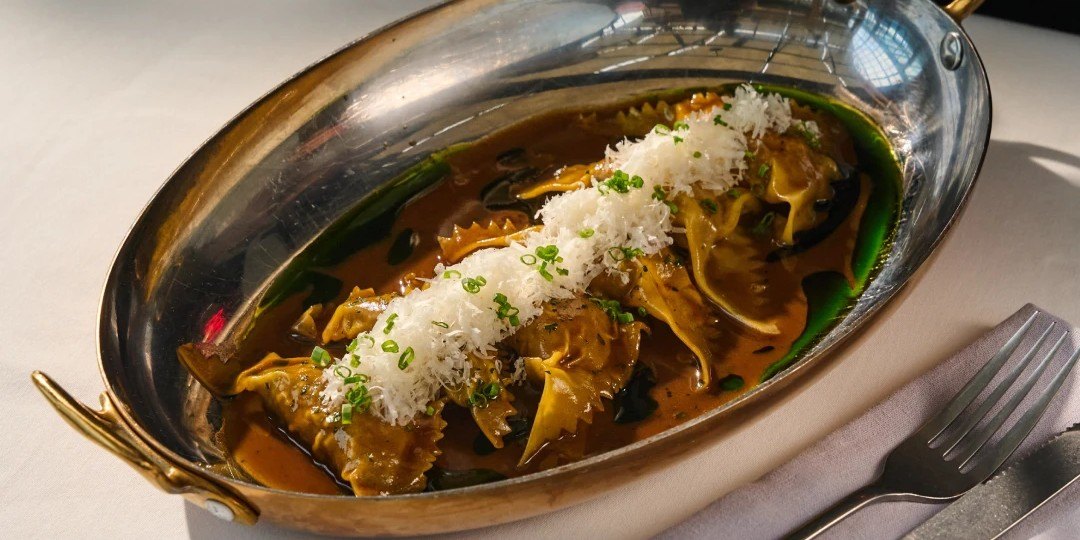 Braised Duck Leg Ravioli