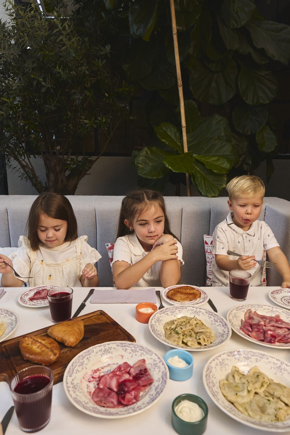 The kids table