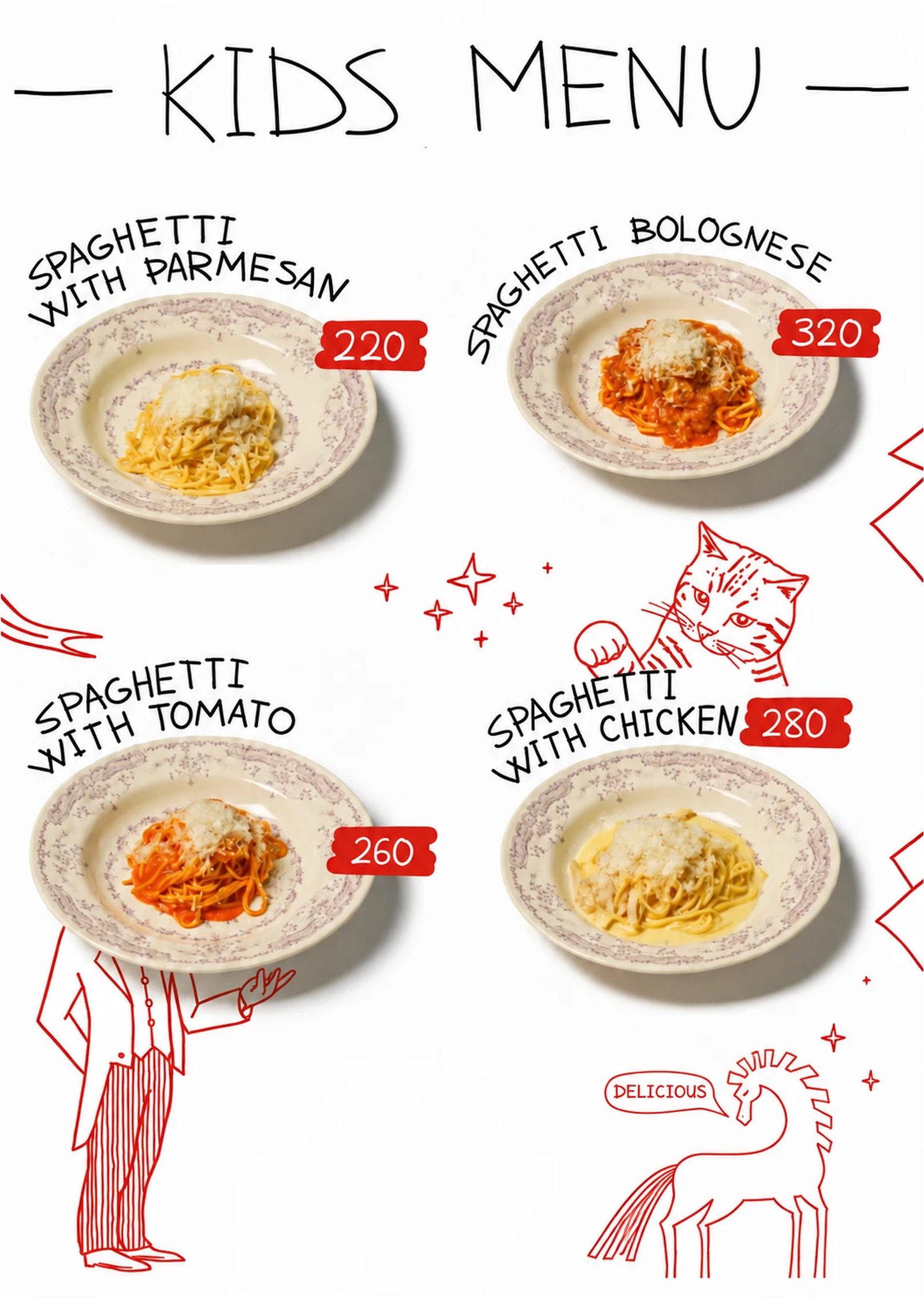ETNA kids menu, page 1