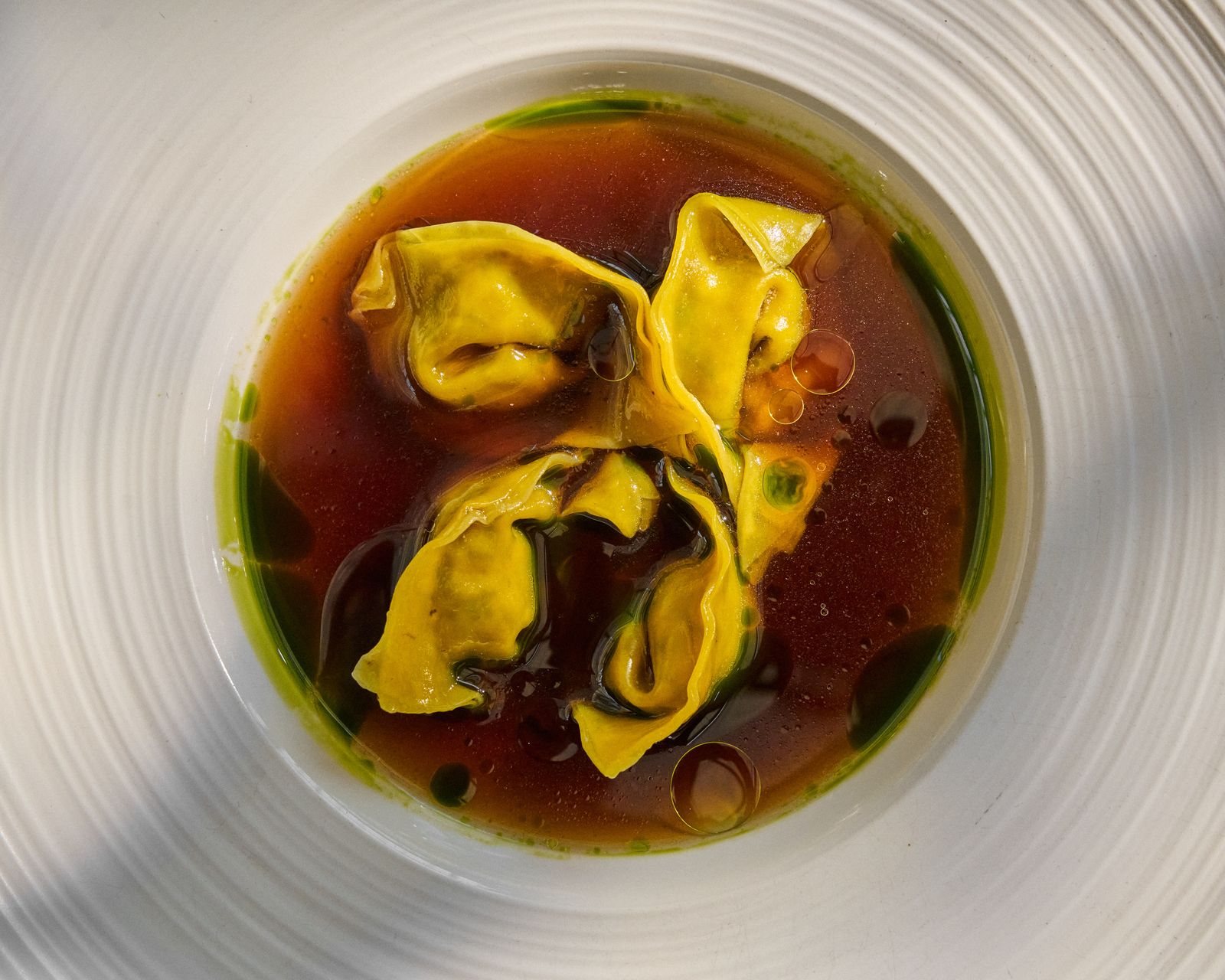 Tortellini in broth at ETNA