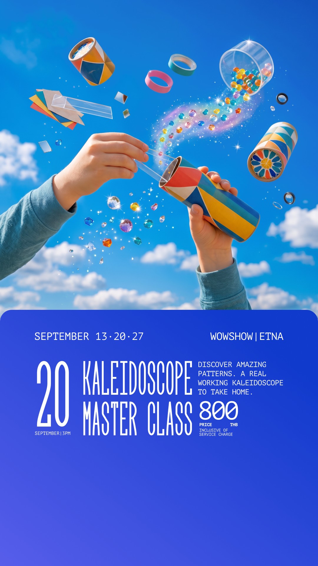 A working kaleidoscope — kids master class at ETNA, 20 September