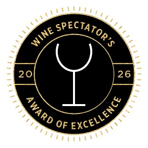 Wine Spectator 2026 Award of Excellence — official seal