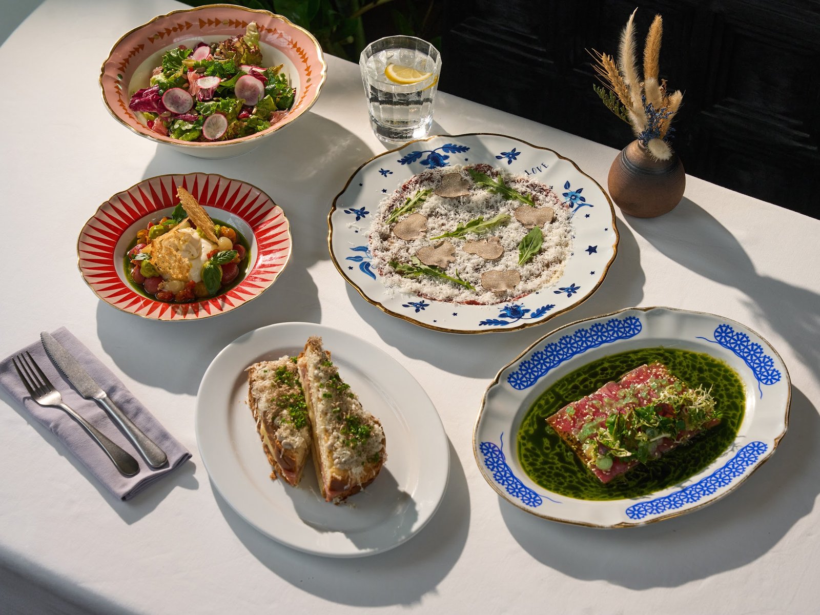 Starters and salads at ETNA