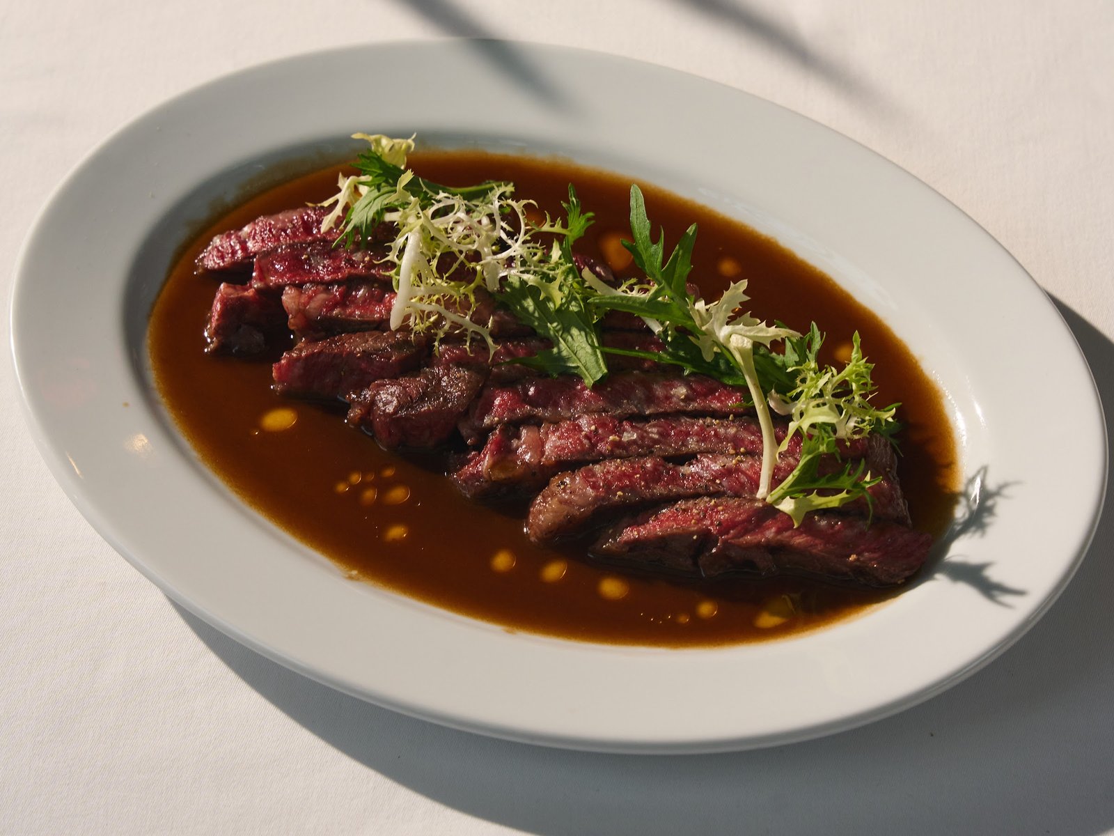 Wagyu beef ribeye with beef jus at ETNA