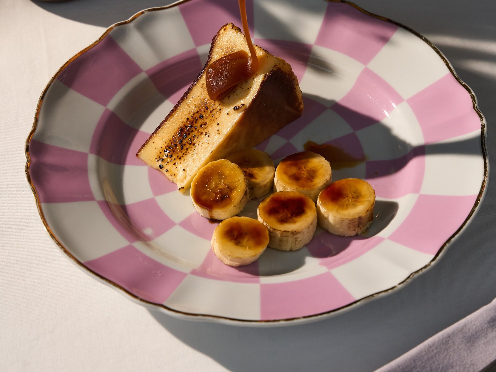 Cheesecake with banana caramel at ETNA